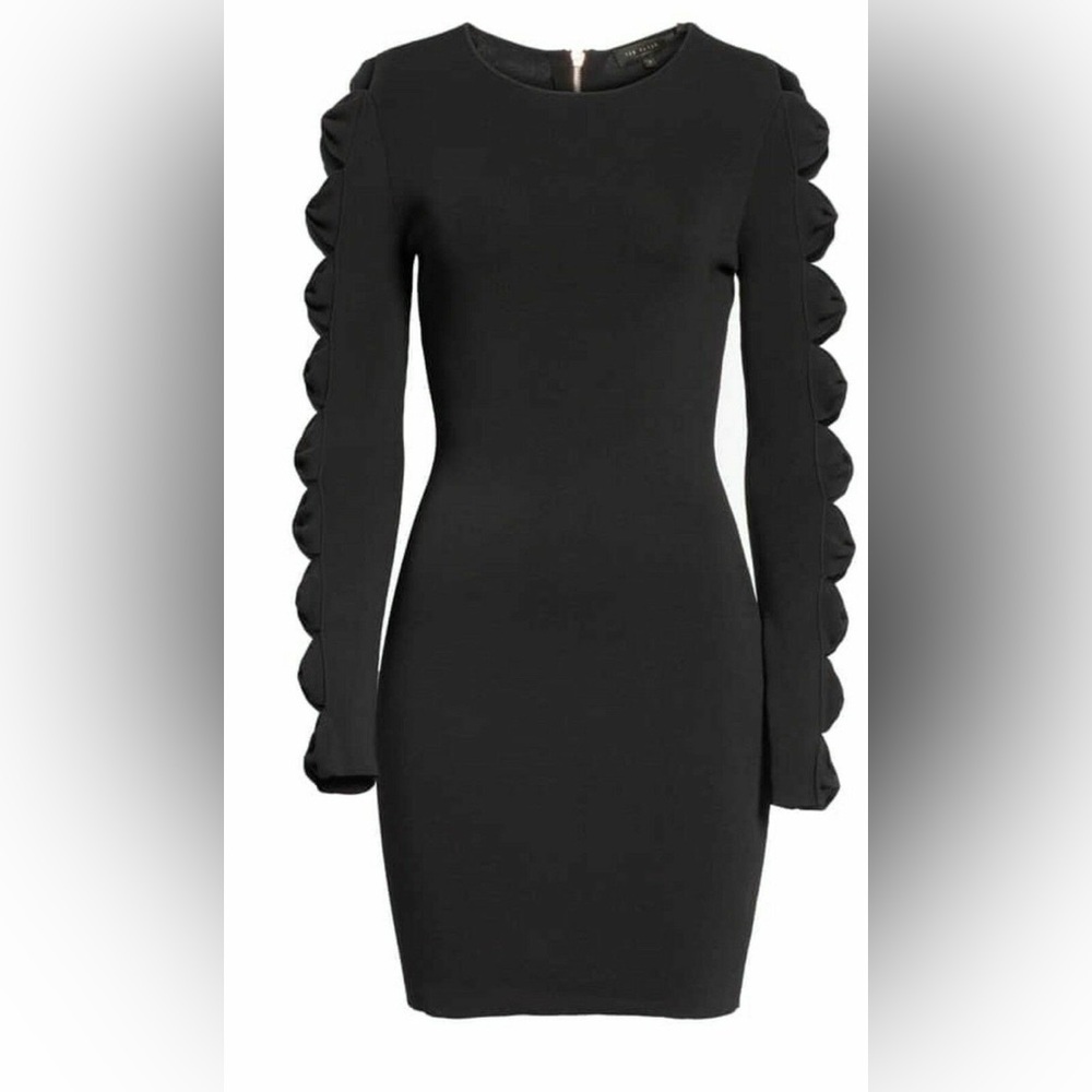 NWOT Ted Baker Jayney Bow Sleeve Knit Dress Sz 4